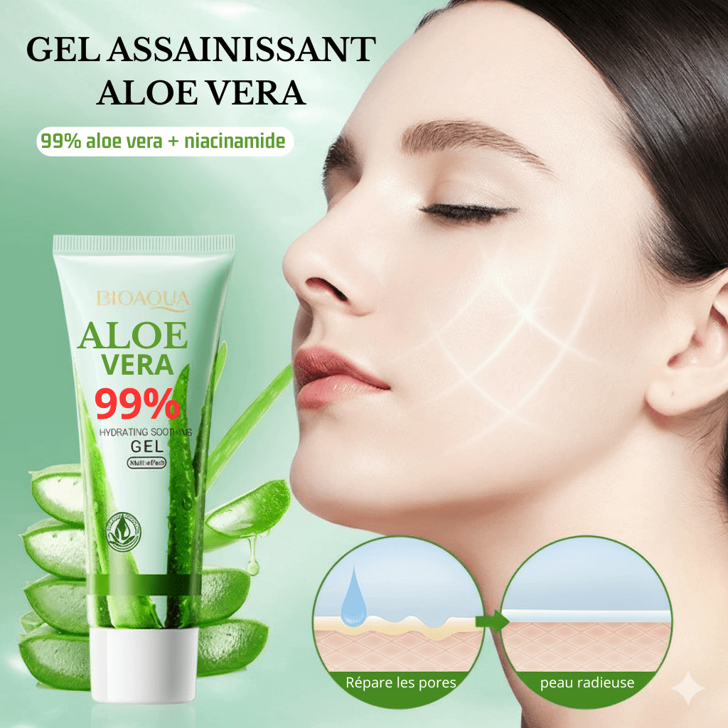 Crème Hydratante Aloé Vera - Hydratation Intense Visage | Dermalumi - Dermalumi